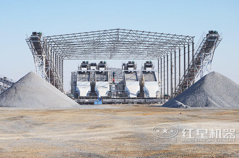 河北時產1000噸破碎生產線現場:成品砂 河北時產1000噸破碎生產線現場:成品砂