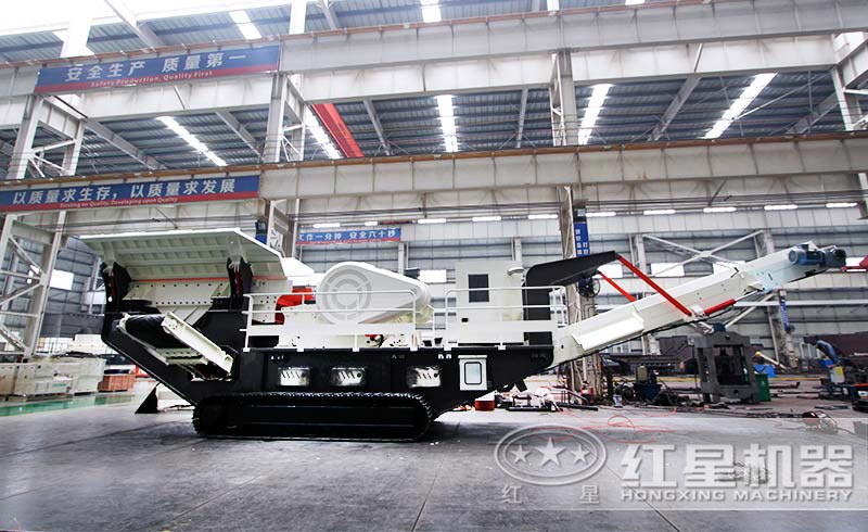 履帶移動碎石機，油電兩用，省心省力