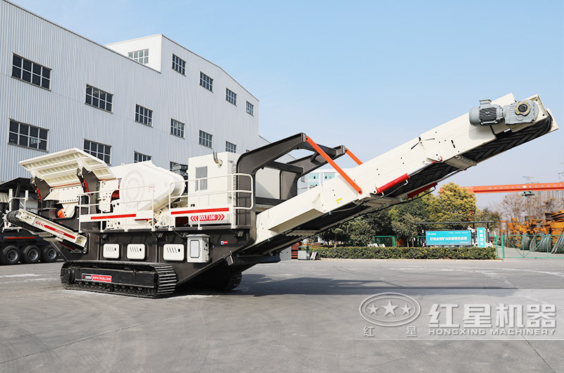 履帶移動顎破機，同時配振動給料機，輕松給料更便捷 