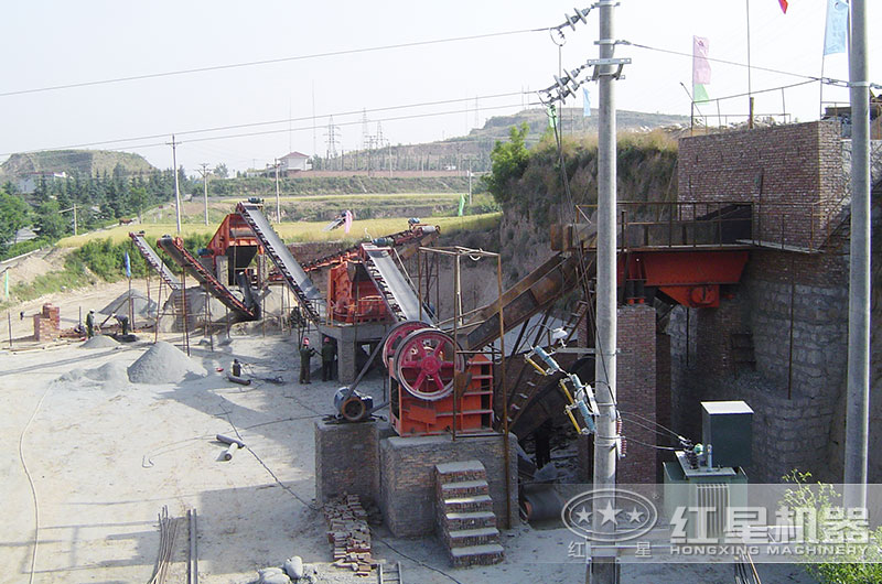 時產300噸建筑石子生產線 時產300噸建筑石子生產線